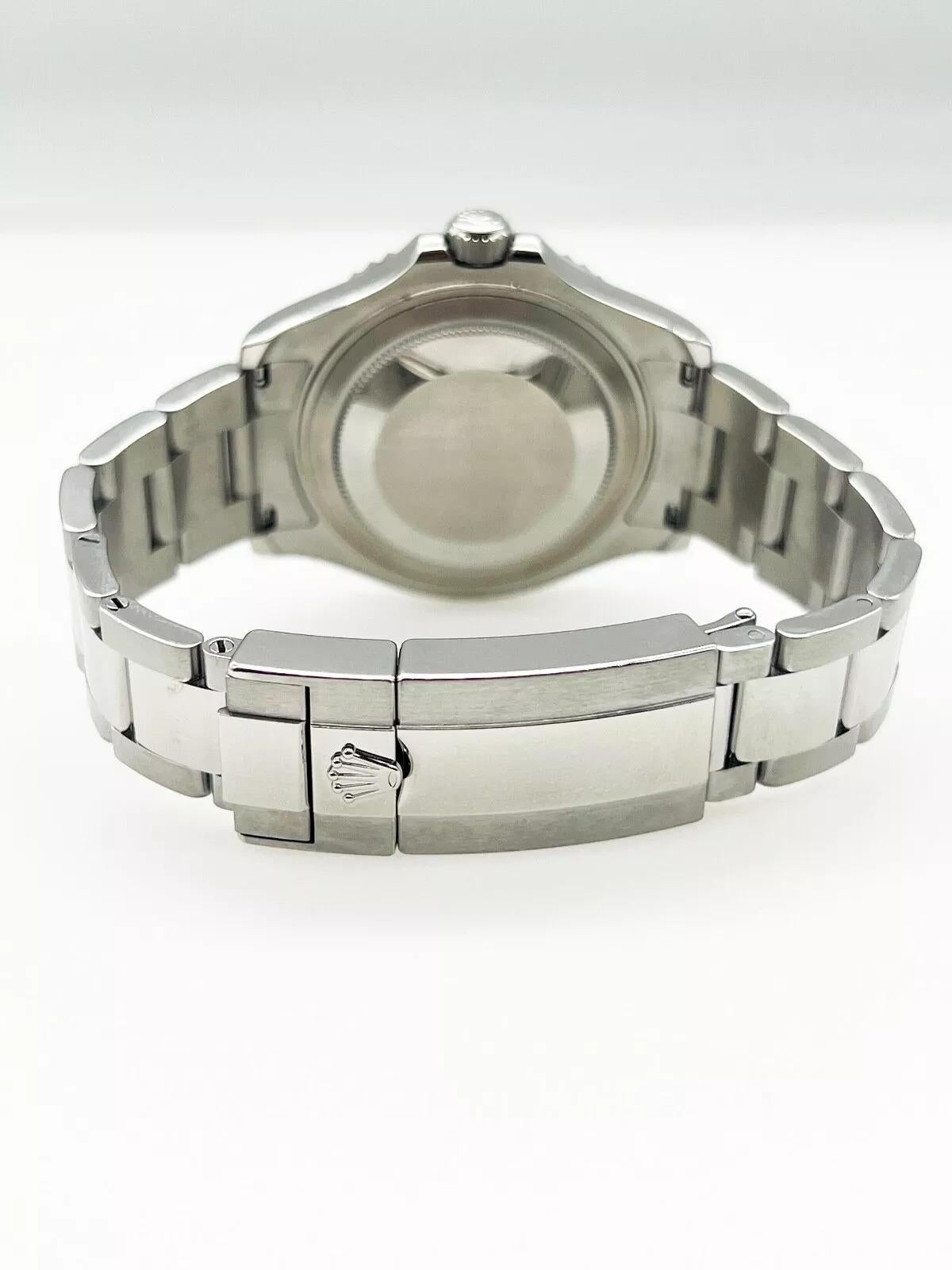  Rolex Yacht Master 37 268622 Montre avec lunette en platine acier inoxydable et papiers d'origine 2021 Unisexe 