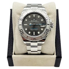 Rolex Yacht Master 37 268622 Bisel de platino Acero inoxidable Caja Papeles 2021
