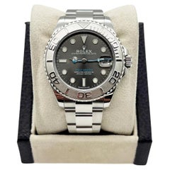 Rolex 268622 Yacht Master 37 Schiefer Zifferblatt Platin Edelstahl Box Papiere 2021