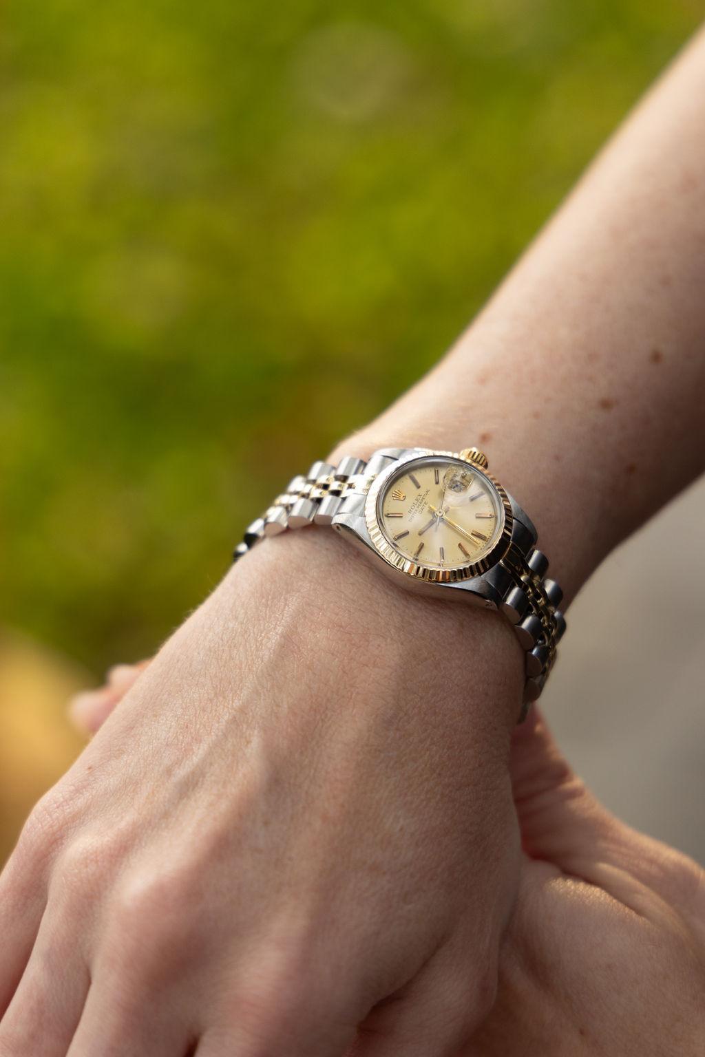 Women's Rolex 26mm Date Two Tone Automatic Watch