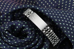 Rolex 26mm Datejust S/S White Roman Dial with Emerald & Diamond Bezel Watch