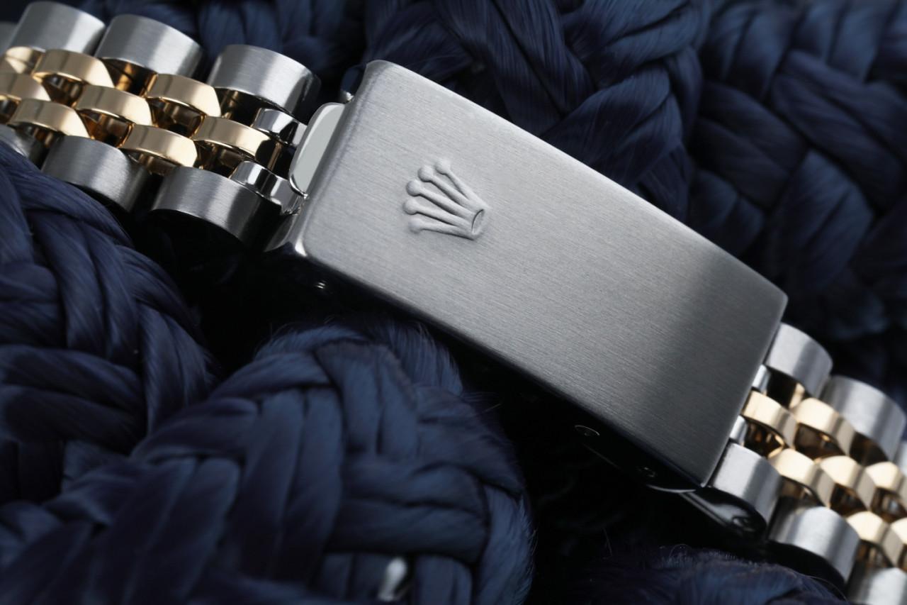 Rolex Montre Datejust 26 mm à chiffres romains bicolores, couleur bleue, 69173 en vente 2