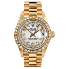 Rolex 26 mm Donna 69178 Datejust presidenziale con diamante a cordoncino