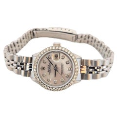 Rolex 26mm Ladies Datejust 6517 White Mother-Of-Pearl Diamond Jubilee