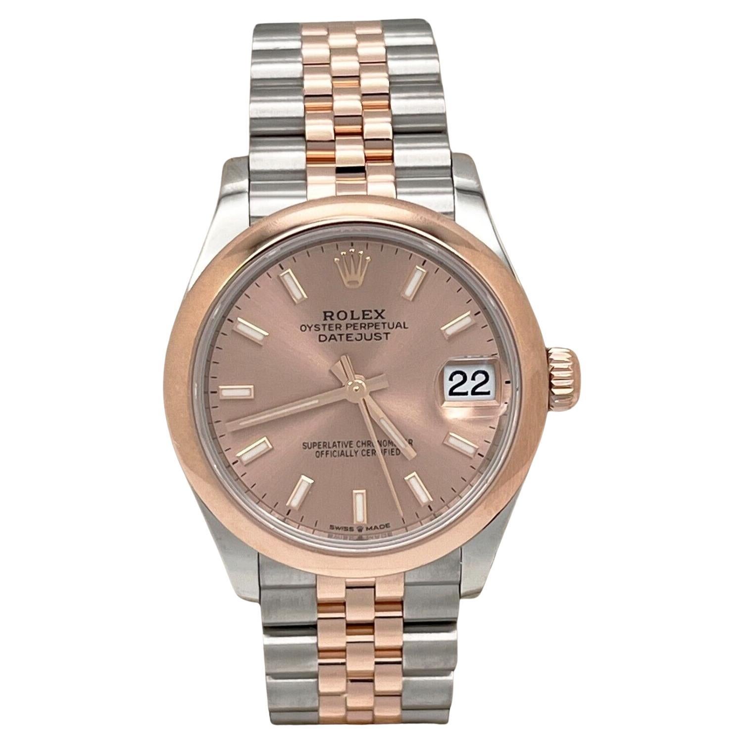 Rolex 278241 Datejust Midsize 31mm Roségold Edelstahl-Zifferblatt 18K Roségold Edelstahl