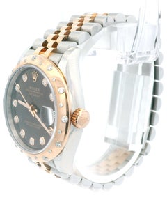 Rolex 278341RBR Midsize 18K Rose Gold Chocolate Diamond Dial & Bezel Box & Card
