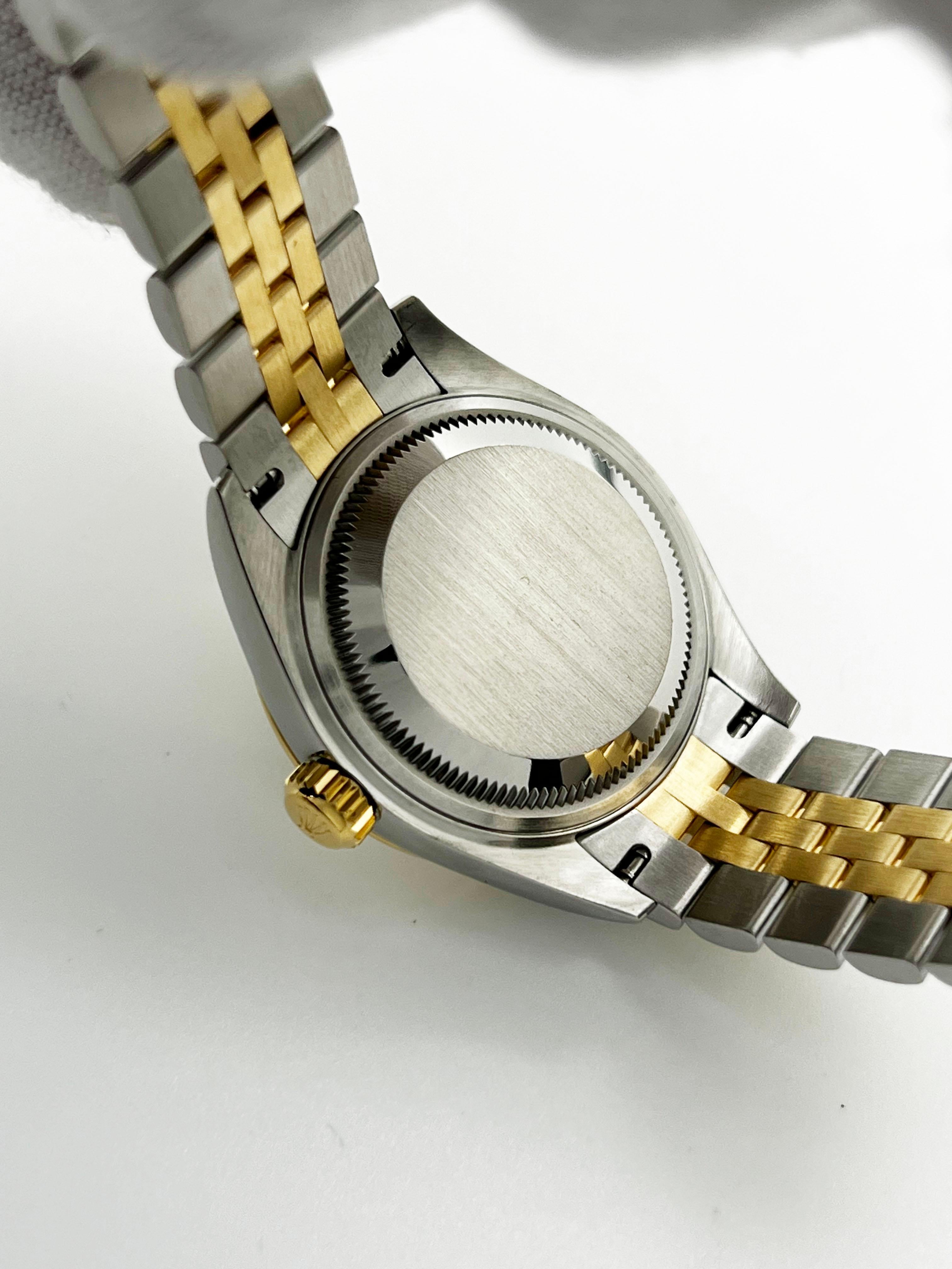 Rolex 279173 Damen Datejust 28mm Silber Zifferblatt 18K Gelbgold Stahl Box Papiere 2