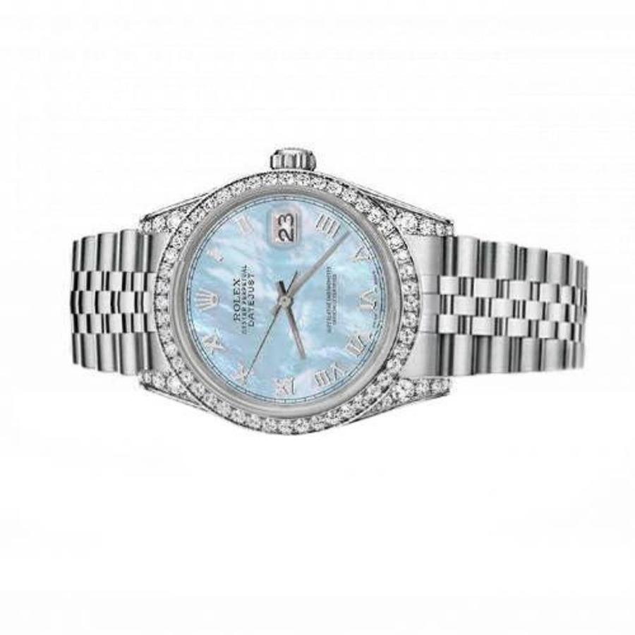 rolex datejust baby blue