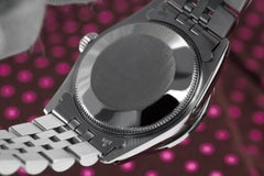 Rolex Datejust 68274 SS Orologio personalizzato con lunetta e anse in diamante, quadrante argentato