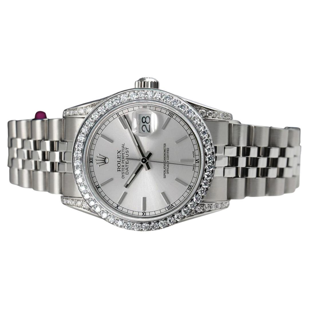 Rolex Datejust Diamond Bezel and Lugs Champagne Index Dial 2