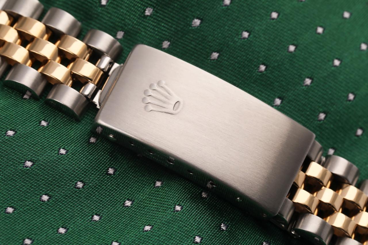 Rolex 31mm Datejust zweifarbige Jubiläums-Diamant-Uhr mit weißem Zifferblatt im Angebot 3