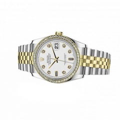 Rolex Datejust Vintage Diamond Bezel White Color Dial with Baguette Diamond