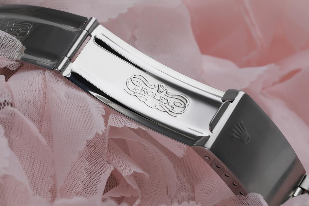 Rolex Montre Datejust 31 mm avec lunette en diamants métalliques roses SS et cadran personnalisé Pour femmes en vente