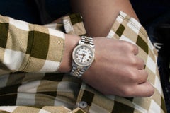 Rolex Datejust with Diamond Bezel White Roman Dial Two Tone Watch