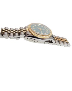 Rolex Ladies Datejust 6551 Green Malachite Diamond Jubilee