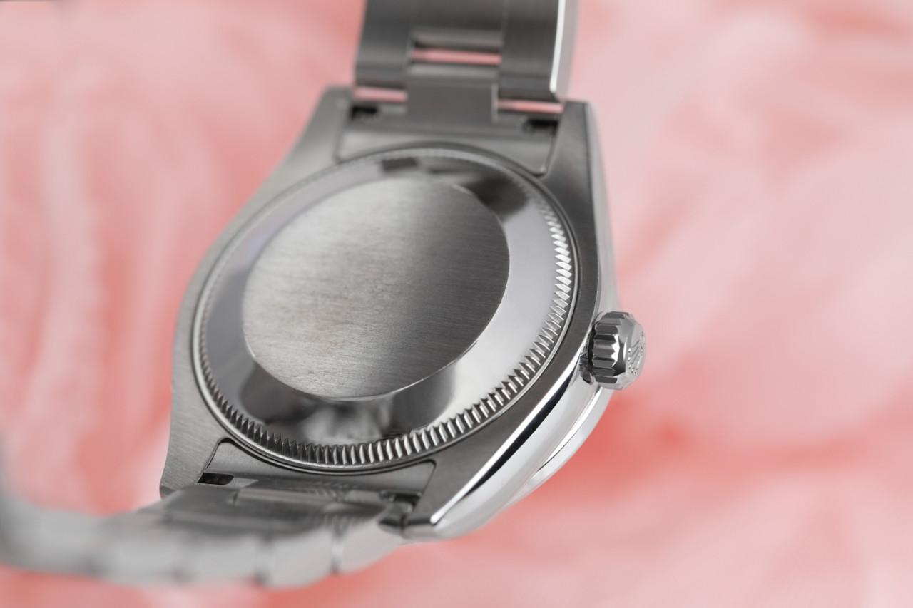 Rolex Montre Oyster Perpetual 31mm à cadran noir et lunette en diamants sur mesure, pour femmes Pour femmes en vente