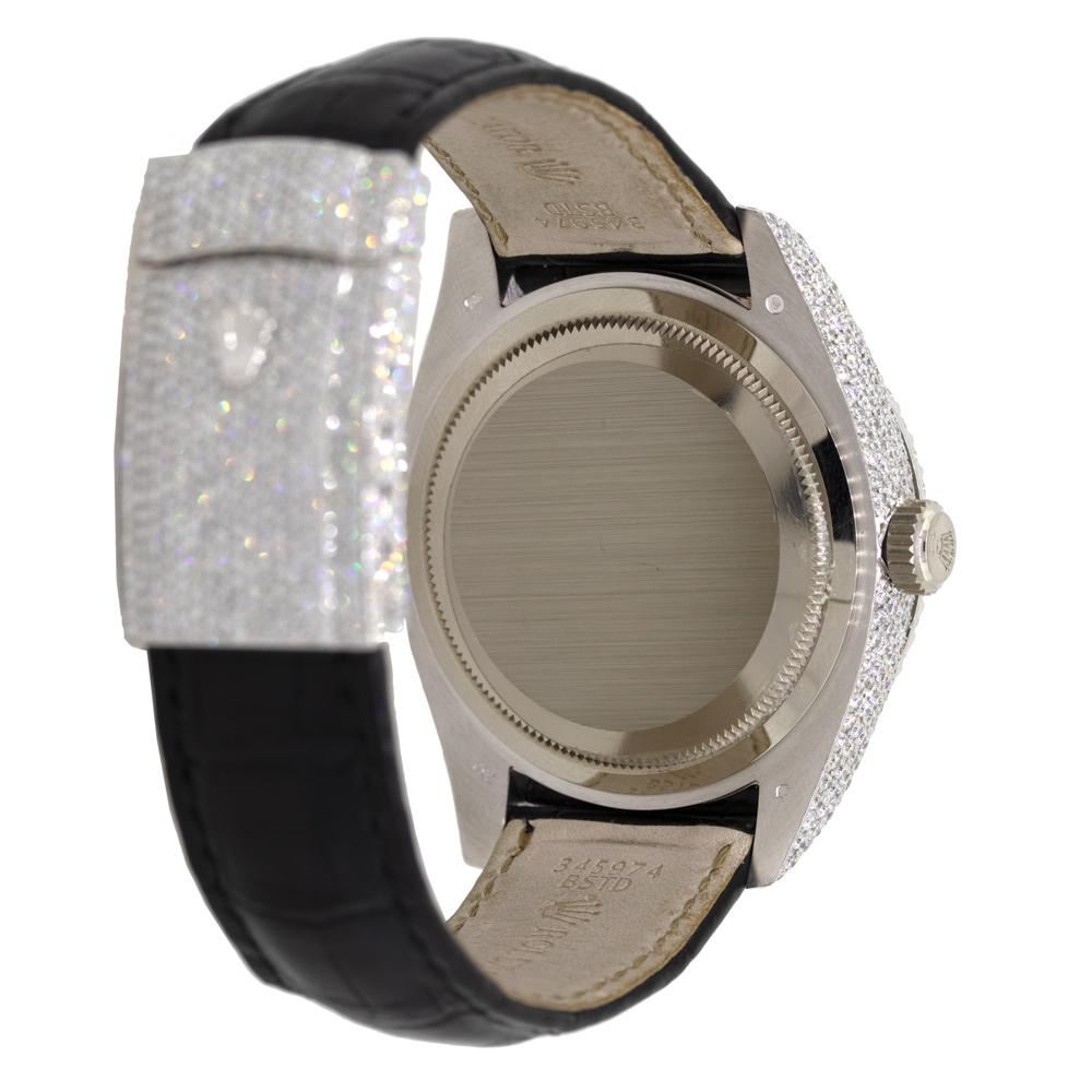 da uomo o donna Rolex 326139 Orologio Skydweller in oro bianco 18 carati con tutti i diamanti in vendita