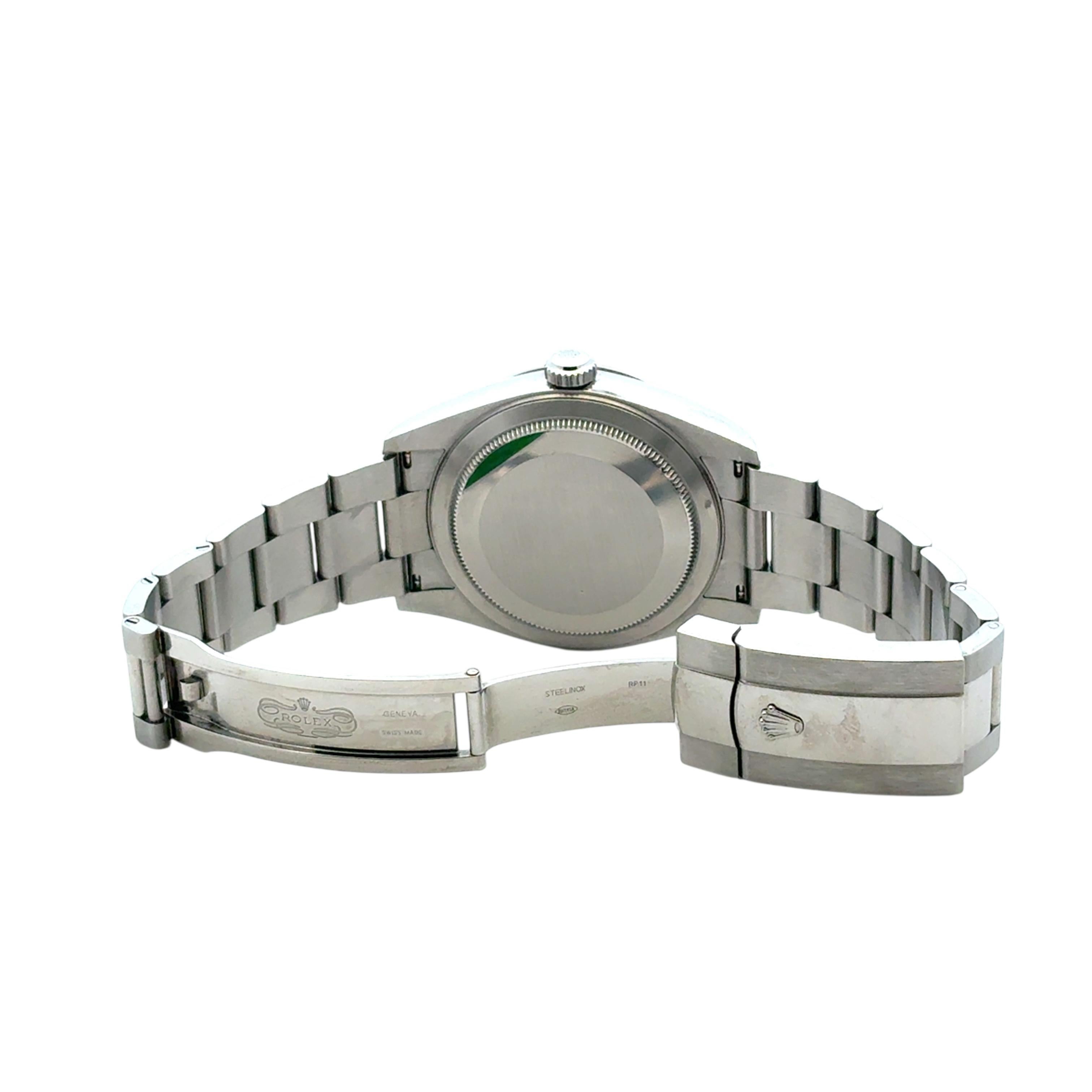 Rolex 336934 Sky-Dweller schwarzes Zifferblatt auf Oyster-Armband 42mm Uhr - Full Set im Angebot 10