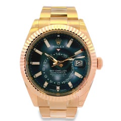 Rolex 336935 Skydweller 18k Rose Gold with Blue Dial Watch