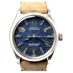 Rolex Oyster Perpetual Blue Grey Dial Steel Automatic Watch, 1972
