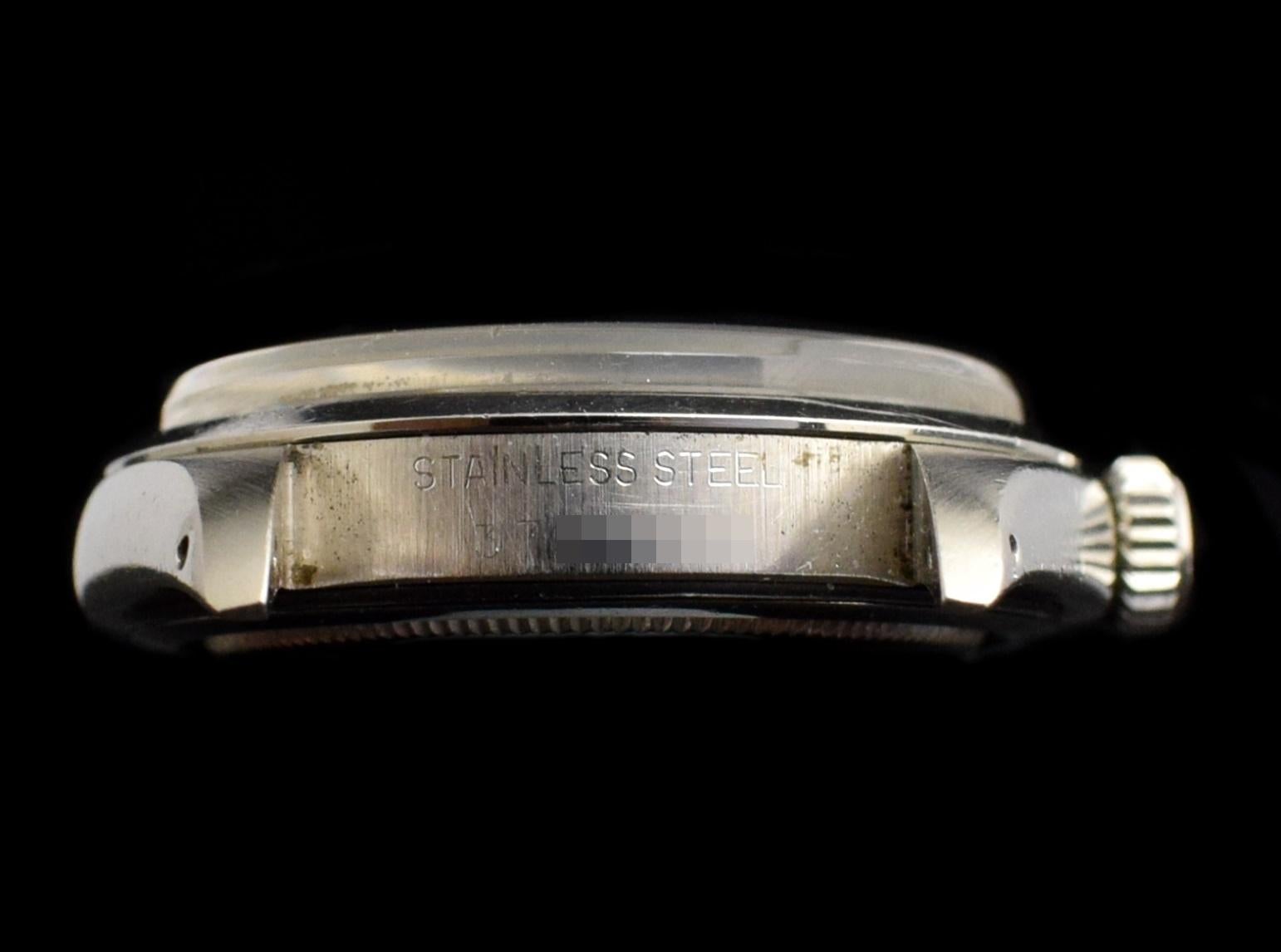 Rolex Oyster Precision Montre à remontage manuel en acier bleu avec cadran 6426 1972 en vente 3