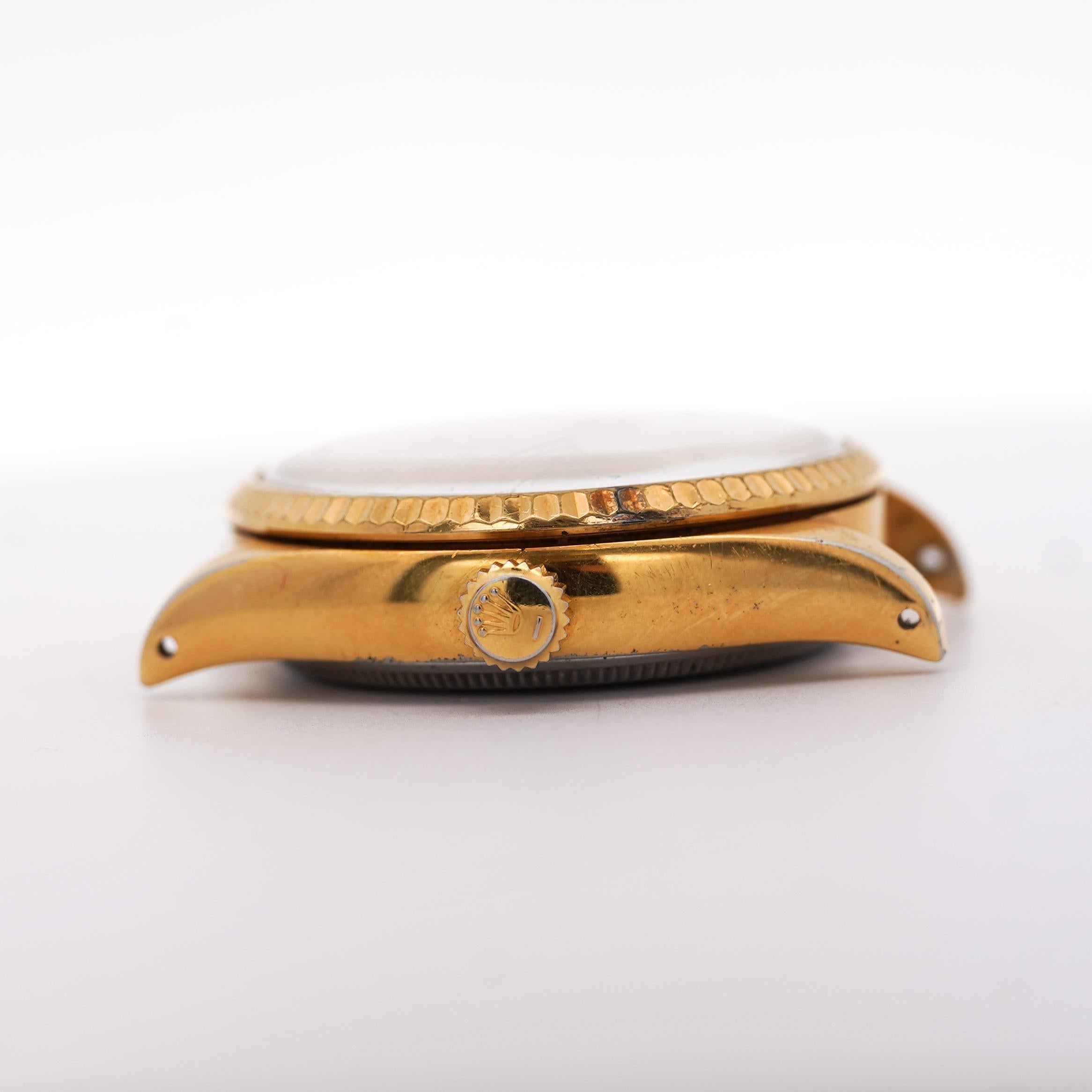 Rolex 34mm Oysterdate Precision 6294 Two Tone Honeycomb Bowtie Gold Watch en Bueno estado para la venta en Miami, FL
