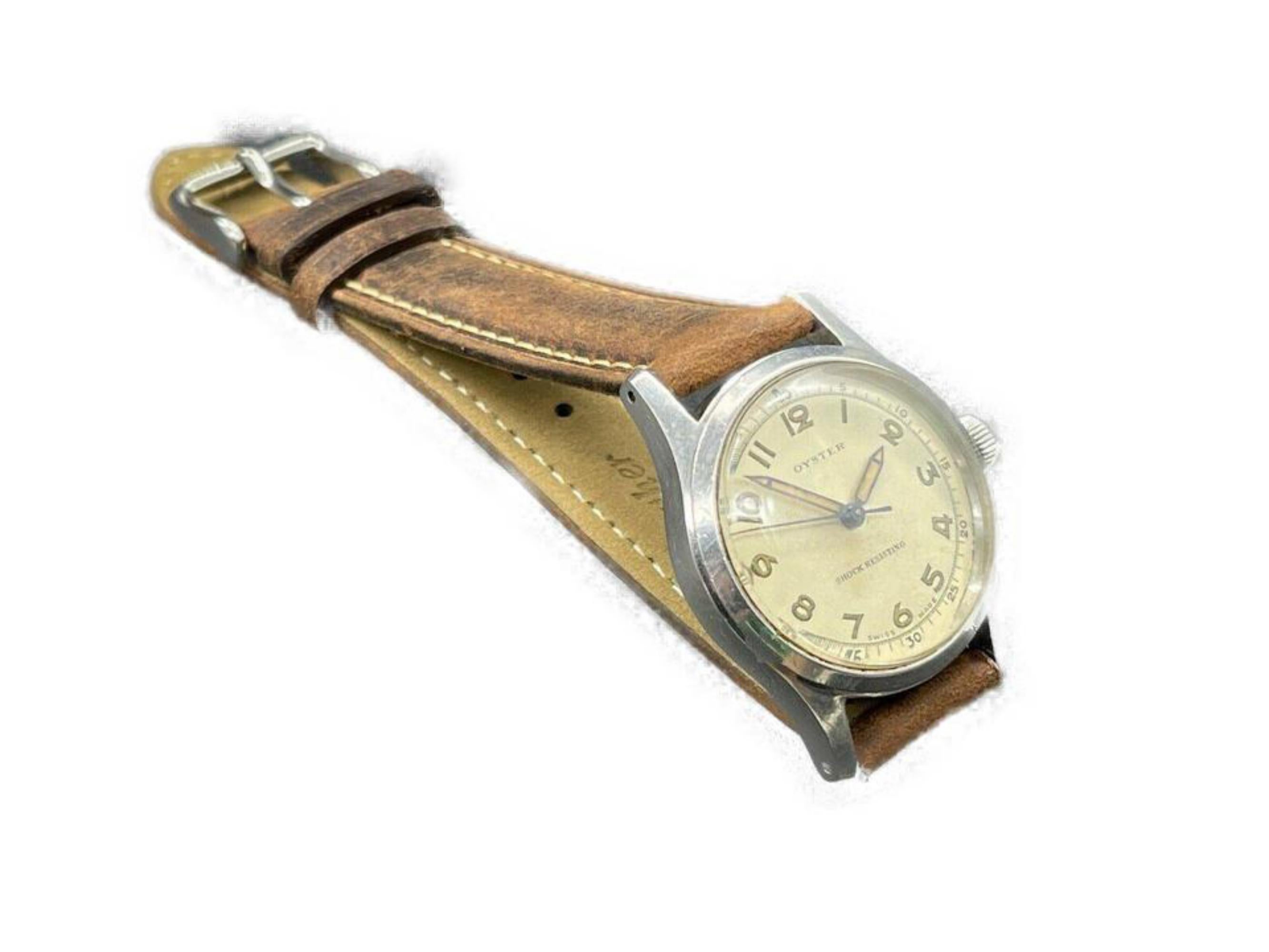 Rolex 34MM RWC Shock Resisting Oyster Rolex Watch Company Manual Ref. 4453 For Sale 3