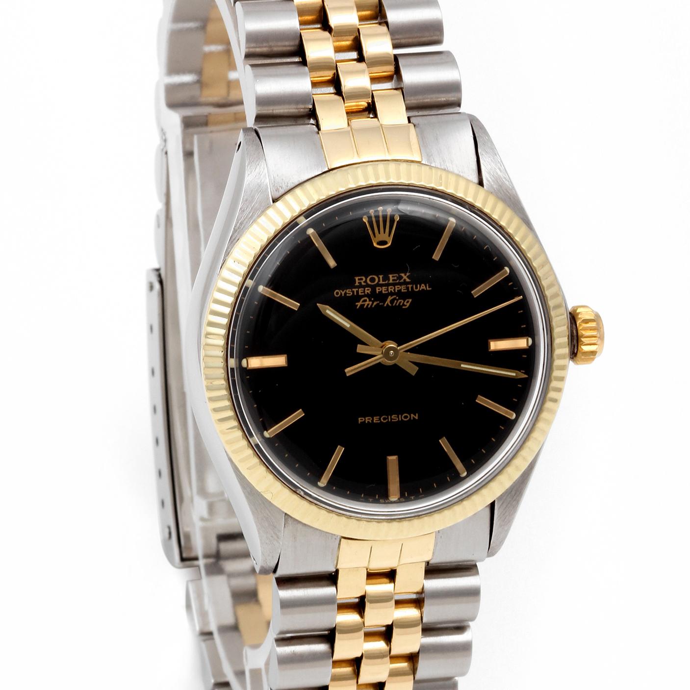 Swiss Wrist - SKU 5501-TT-BLK-STK-FLT-JBL-BG13039

Brand : Rolex
Model : Datejust Ref# 5501 - Plastic Model 
Gender : Unisex
Metals : 14K Yellow Gold/ Stainless Steel
Case Size : 34 mm
Dial : Original Rolex Black Stick Marker Dial ( Please refer to