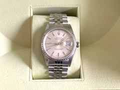 Rolex 36 mm Datejust 16220 Stainless Steel Jubilee Silver Dial RARE MAZDA 