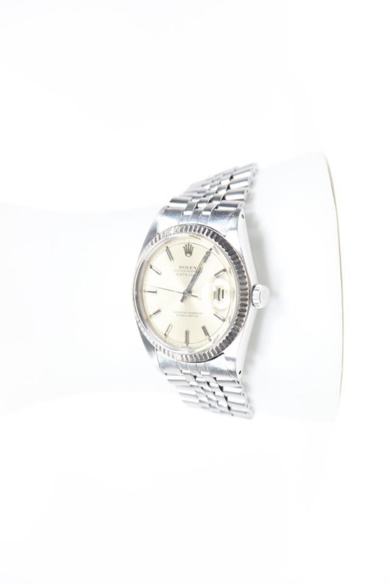 Rolex 36mm 18k 1601 Oyster Perpetual Datejust Watch 1RX1108 5