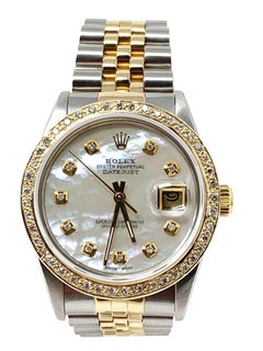 Rolex 36mm Datejust 16013 Two-Tone MOP Diamond