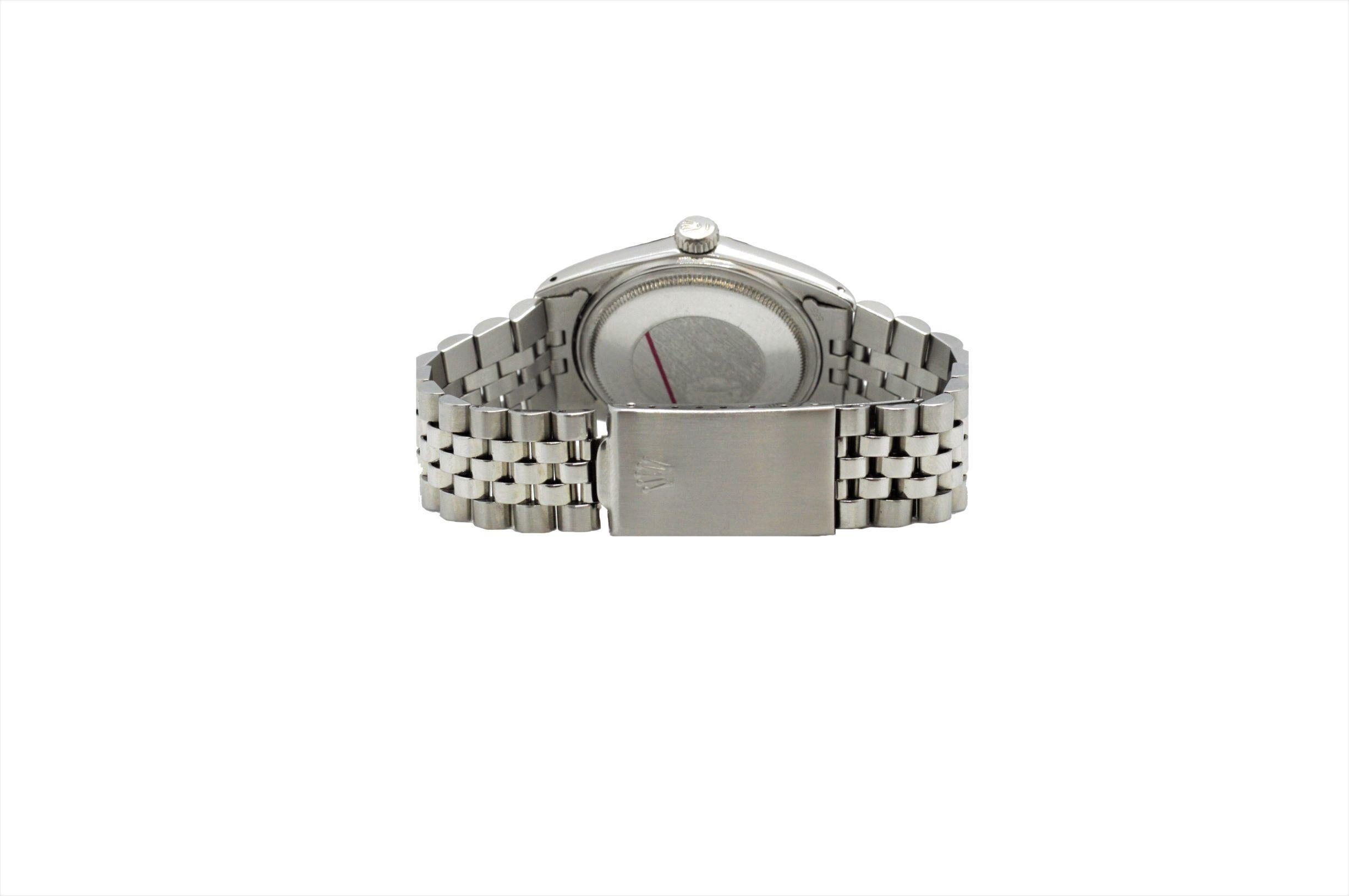 Rolex 36mm Datejust 16014 Weißer Diamant-Jubiläum im Zustand „Gut“ im Angebot in San Fernando, CA