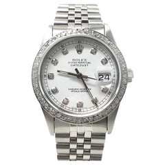 Rolex Montre Datejust 36 mm jubilee en diamants blancs 16014