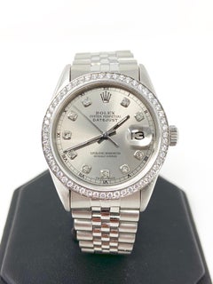 Rolex 36mm Datejust 16030 Silver Diamond Jubilee