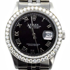 Rolex Datejust 16234 Black Roman Numeral Jubilee