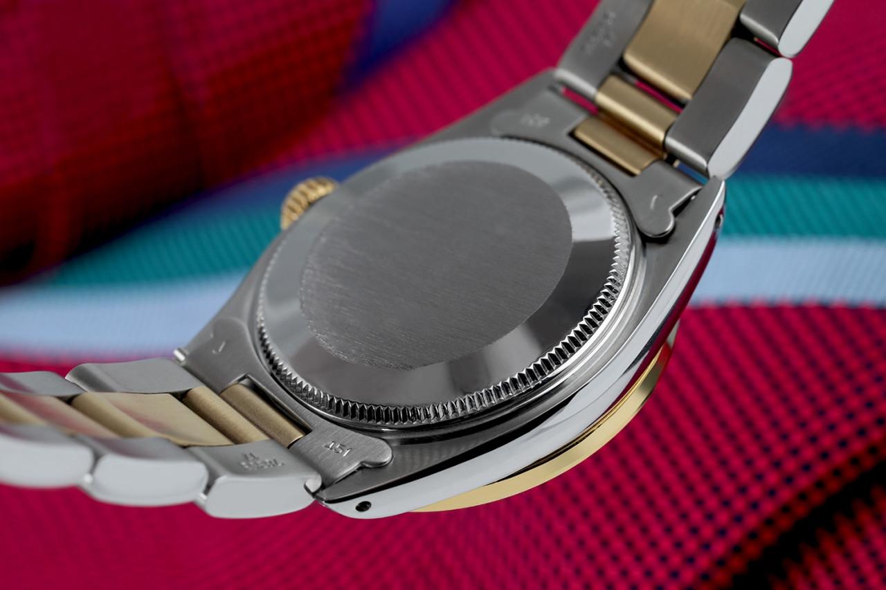 Rolex Montre Datejust 2 tons rose avec cadran MOP et lunettes ornées de diamants Excellent état - En vente à New York, NY