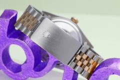 Rolex Datejust Diamond/Emerald Bezel Champagne Stick Dial Two Tone Bracelet