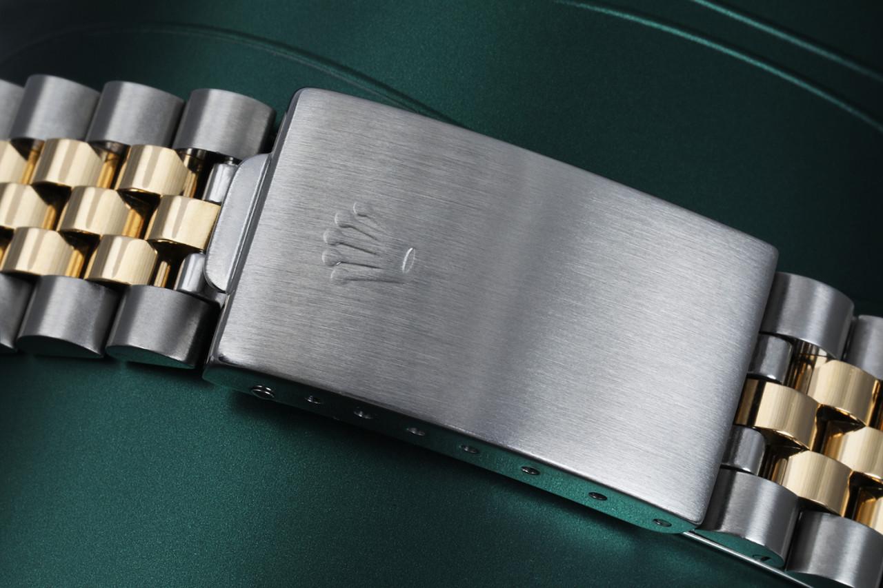 Rolex Montre Datejust à cadran vert avec émeraudes et diamants bicolores Pour hommes en vente