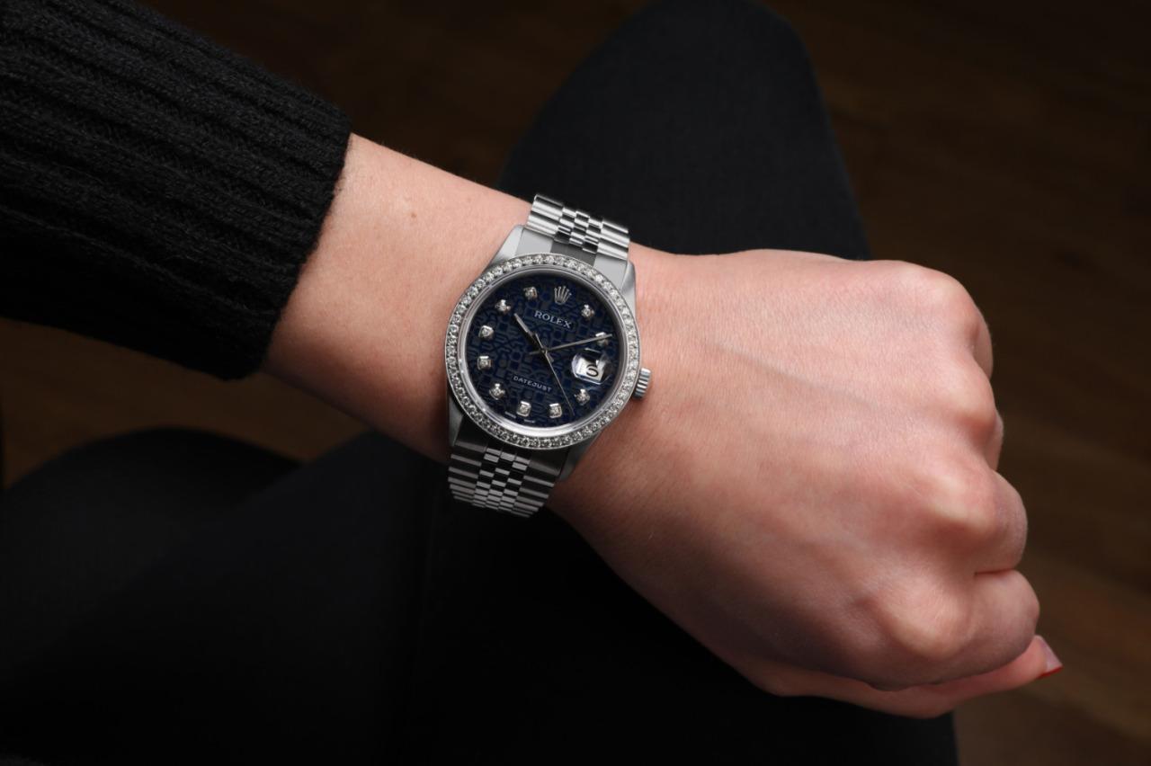 navy blue rolex