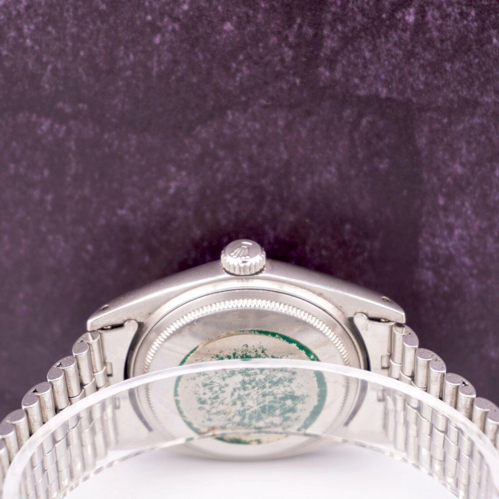 Rolex 36mm Datejust Herren Stahluhr Jubiläumsband Silber Leinen Zifferblatt 1601 3