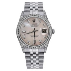 Rolex Datejust MOP 8+2 Diamond Dial with Diamond Bezel & Lugs Wrist Watch