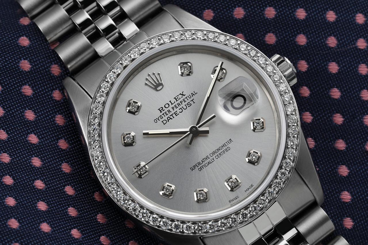 rolex oyster perpetual datejust grey face
