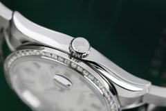 Rolex Datejust S/S New Style Diamond Bezel, Silver Index Dial 116200