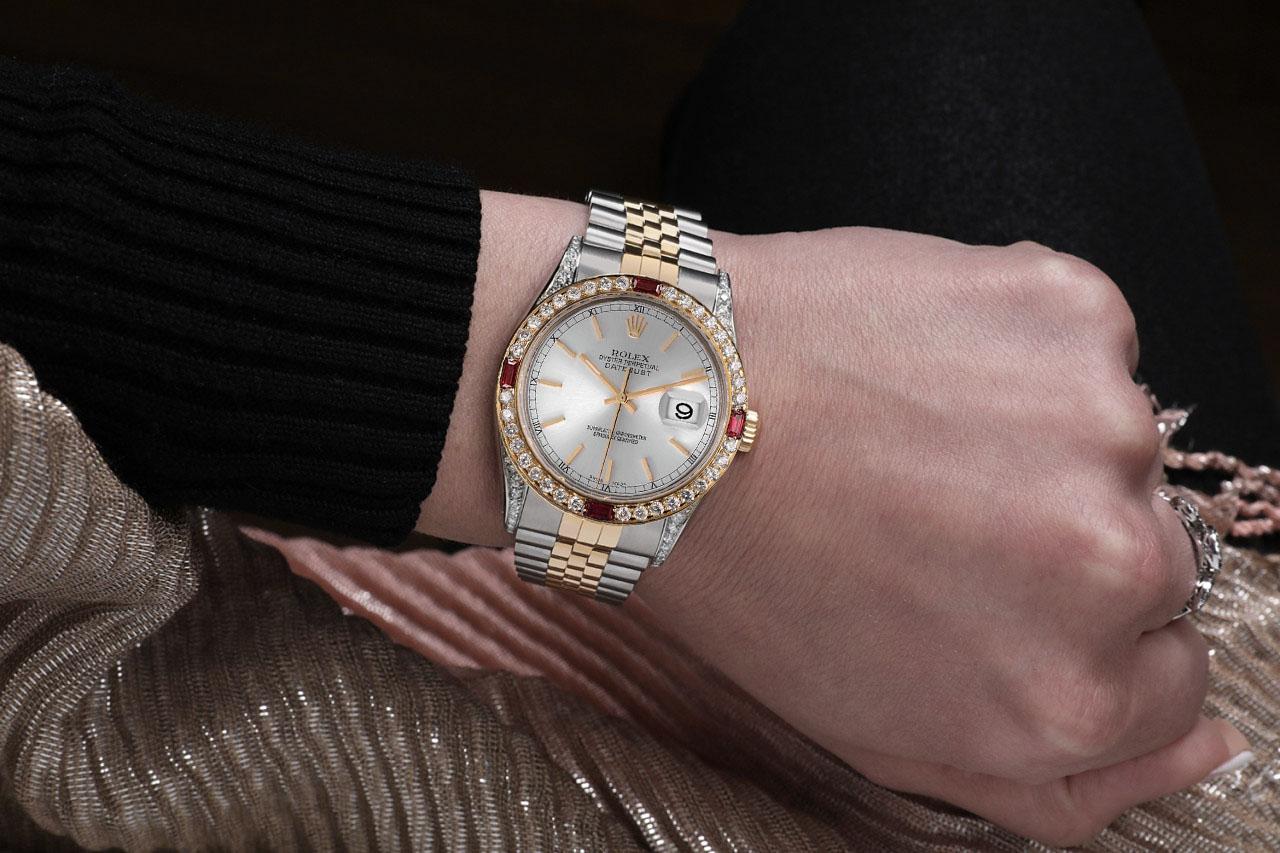 ruby rose two tone rolex