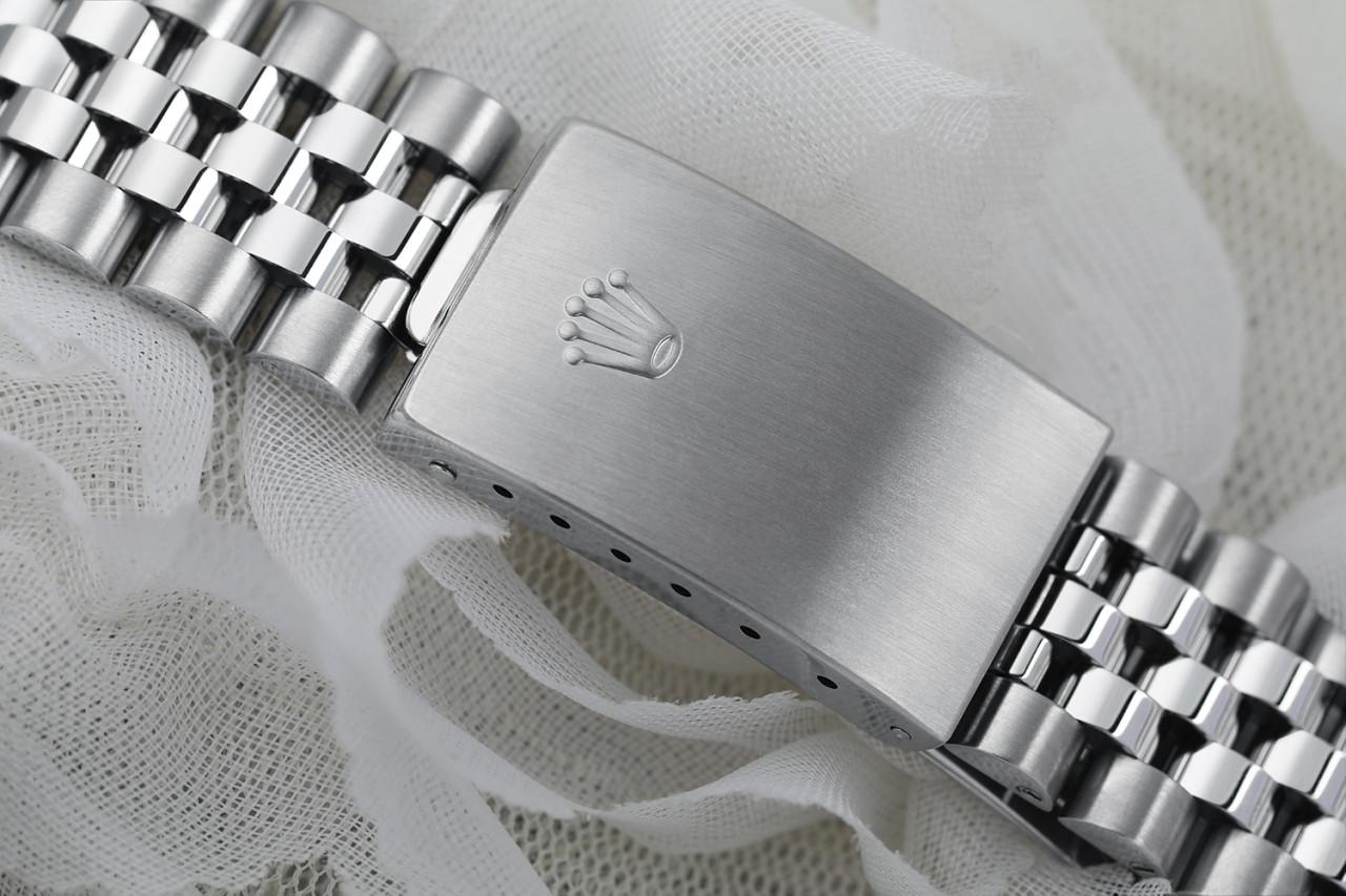 Rolex Montre Datejust SS unisexe avec cadran pavé de diamants et lunette en diamants Excellent état - En vente à New York, NY