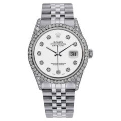 Rolex Datejust SS White Diamond Accent Dial Jubilee Diamond Watch 16014