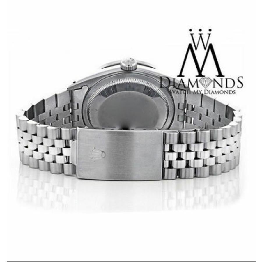 Rolex Datejust SS mit Diamant- und Smaragd-Lünette & Diamant-Gepäckstücken SS Uhr im Angebot 1