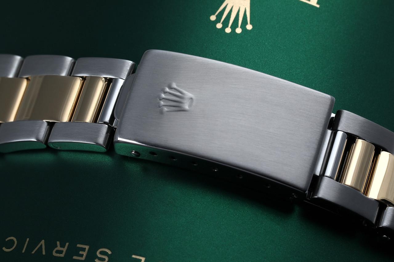 Rolex Montre Datejust à cadran bicolore noir avec lunettes en diamants en vente 1