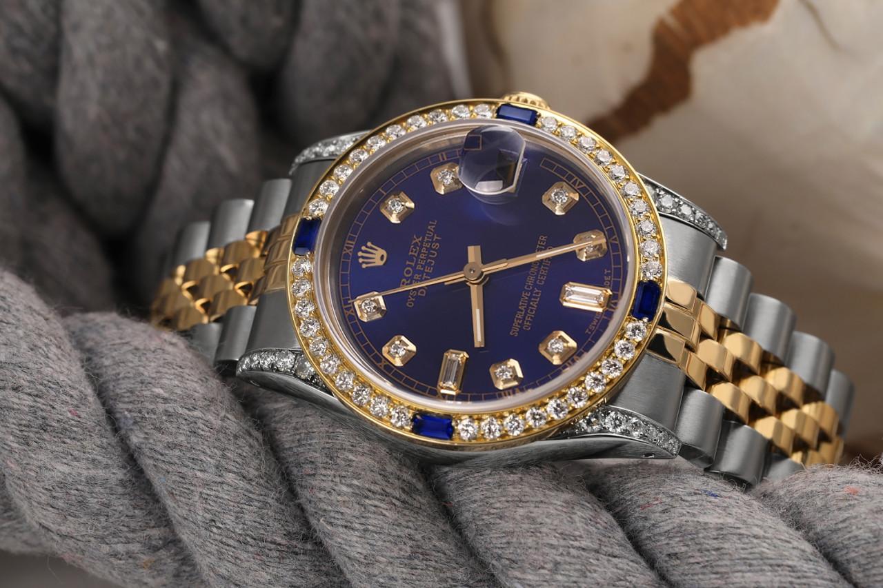 rolex color diamond watch