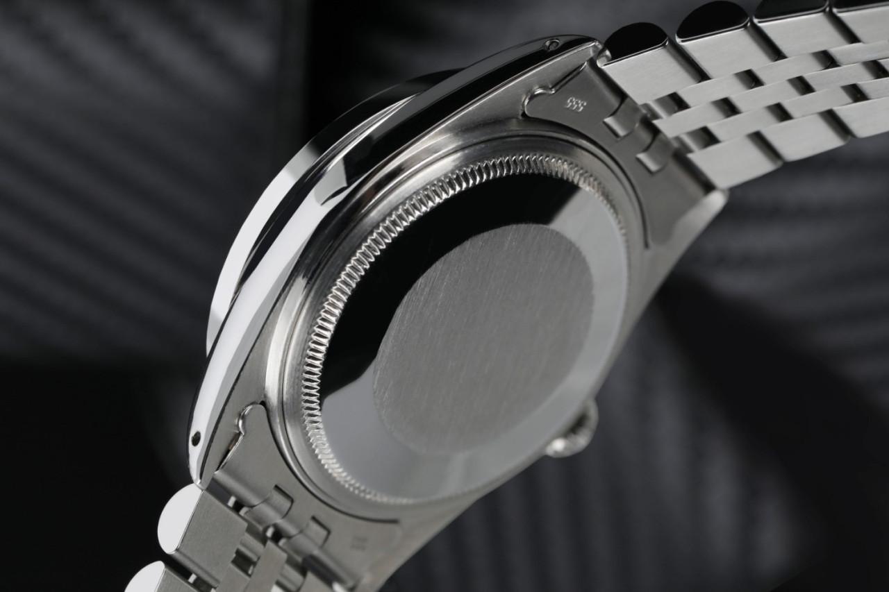Rolex 36mm Datejust with Rubies & Diamond Bezel Automatic Watch 16014 Silver Stick Dial
